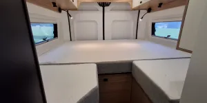 The bedroom inside the Pilote Vega V630J
