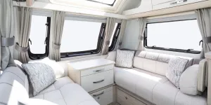 The Elddis Crusader Shamal has a cozy and welcoming lounge