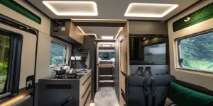 Interior showing 'Forest' colour: Frankia Noctra Cruiser 7.6L