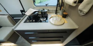 Kitchen hob and sink: Frankia Noctra Cruiser 7.6L