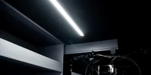 Strip light in the garage ceiling: Frankia Noctra Cruiser 7.6L