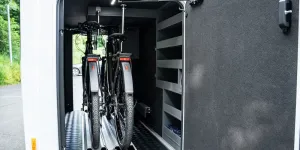 Optional bike rails in the garage: Frankia Noctra Cruiser 7.6L