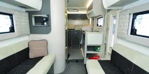 Bailey Alora 69-4S motorhome looking rearwards