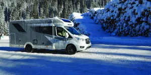 Bailey Alora 69-4S motorhome on snow