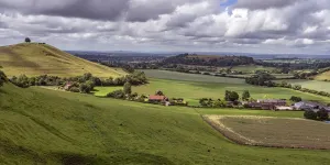 View towards Cadbury Castle