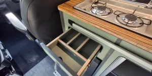 OXCampers Sennen campervan kitchen