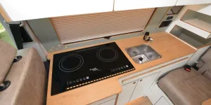 Taylored Campervans Eco Drifter 2.0 rising roof campervan kitchen