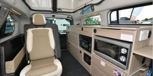 The Wheelhome Vikenze III-e 4TS XL rising roof campervan interior