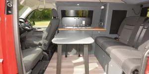 Globecamper VW T6.1 rising roof campervan interior