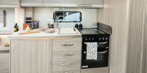 Elddis Crusader Borealis caravan kitchen (photo courtesy of John Chapman)