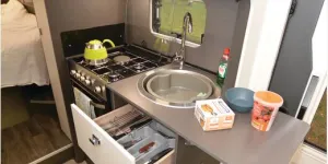 Swift Voyager 494 motorhome kitchen
