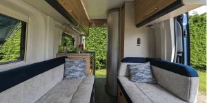 Bailey Endeavour B64 high-top rising roof campervan interior