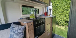 Bailey Endeavour B64 high-top rising roof campervan kitchen