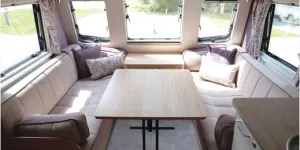 The Bailey Pegasus Grande GT75 Portofino caravan lounge