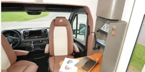 Hymer Venture S rising roof motorhome office area