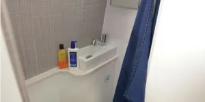 The Dormobile Ballintrae high-top rising roof campervan washroom