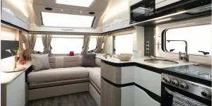 Swift Elegance Grande 860 caravan lounge (photo courtesy of Richard Chapman)