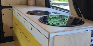 The Love Campers VW ID Buzz campervan kitchen