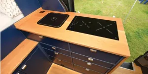 Knights Custom Prestige XL high-top campervan kitchen