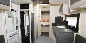 The Chausson Titanium Ultimate 788 low-profile motorhome interior