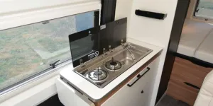 Pilote V600G X-Edition high-top campervan kitchen
