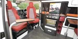 The CamperKing Portofino campervan interior