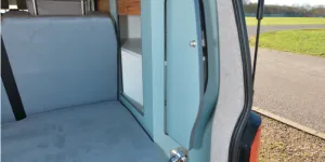 The Out and About Campers rising roof campervan rear