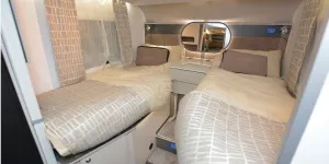 Bailey Alora 69-4T low-profile motorhome bedroom