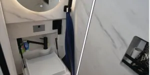 Globe-Traveller Falcon 2XS campervan washroom