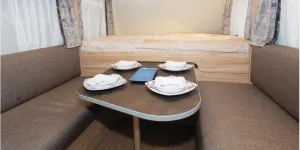 The Eriba Nova Light caravan lounge (courtesy of Richard Chapman)