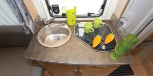 The Eriba Nova Light caravan kitchen (courtesy of Richard Chapman)