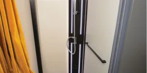 The Frankia Now low-profile motorhome shower