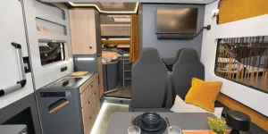 The Frankia Now low-profile motorhome interior