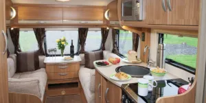 rhp_MAIN PIC A big double-doorec kitchen cabinet is a surprise in a caravan that&rsquo;s a modest length