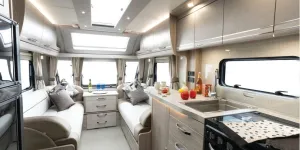 Elddis Crusader Tempest caravan lounge (photo courtesy of Richard Chapman)