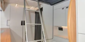 Knights Custom Mountain Tourer rising roof campervan interior