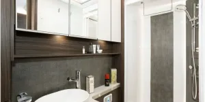 Buccaneer Aruba caravan washroom (photo courtesy of Richard Chapman)