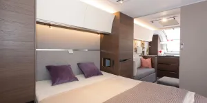 The Adria Alpina Rio Grande caravan bedroom (photo courtesy of Richard Chapman)