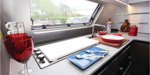 The Adria Alpina Rio Grande caravan kitchen (photo courtesy of Richard Chapman)