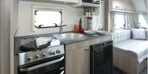 Sprite Grande Quattro DB kitchen (photo courtesy of Richard Chapman)