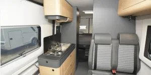 The Adria Twin Max 680 SGX campervan interior