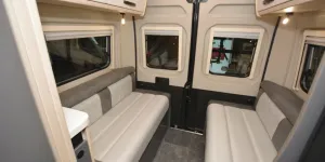 Xplore CV X8 high-top with rising roof campervan lounge