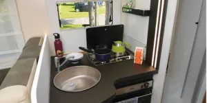 McLouis Fusion 379 low-profile motorhome kitchen