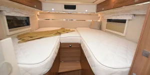 The Eura Mobil Contura 766 EB low-profile motorhome beds