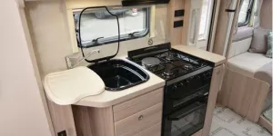 Elddis Envy 150 low-profile motorhome kitchen