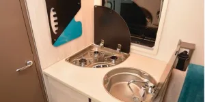 Rimor Kilig 67 Plus low-profile motorhome kitchen