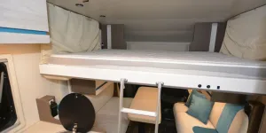 Rimor Kilig 67 Plus low-profile motorhome bed