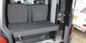The Transporter Works Garage rising roof campervan rear