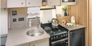 Bailey Pegasus Grande GT75 Ancona caravan kitchen (photo courtesy of Bailey)