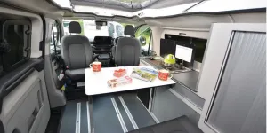 Panama P12 rising roof campervan interior 1